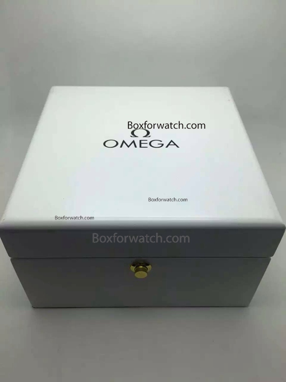 Omega Replica watch box white Brown inner - omega watch box for